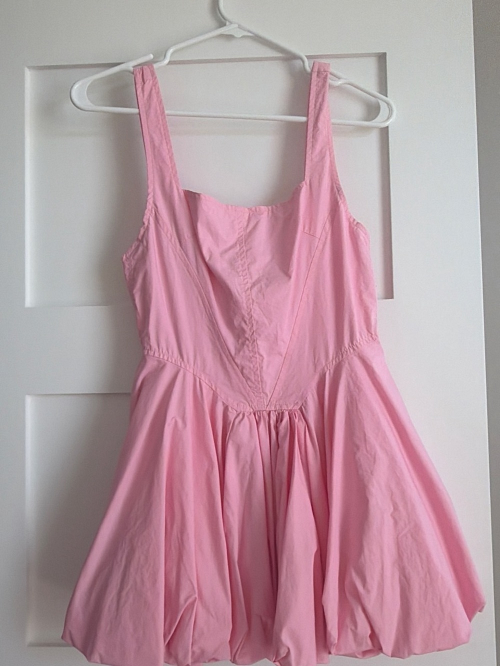 Olivaceous Light Pink Sleeveless Fit-and-Flare Mini Dress